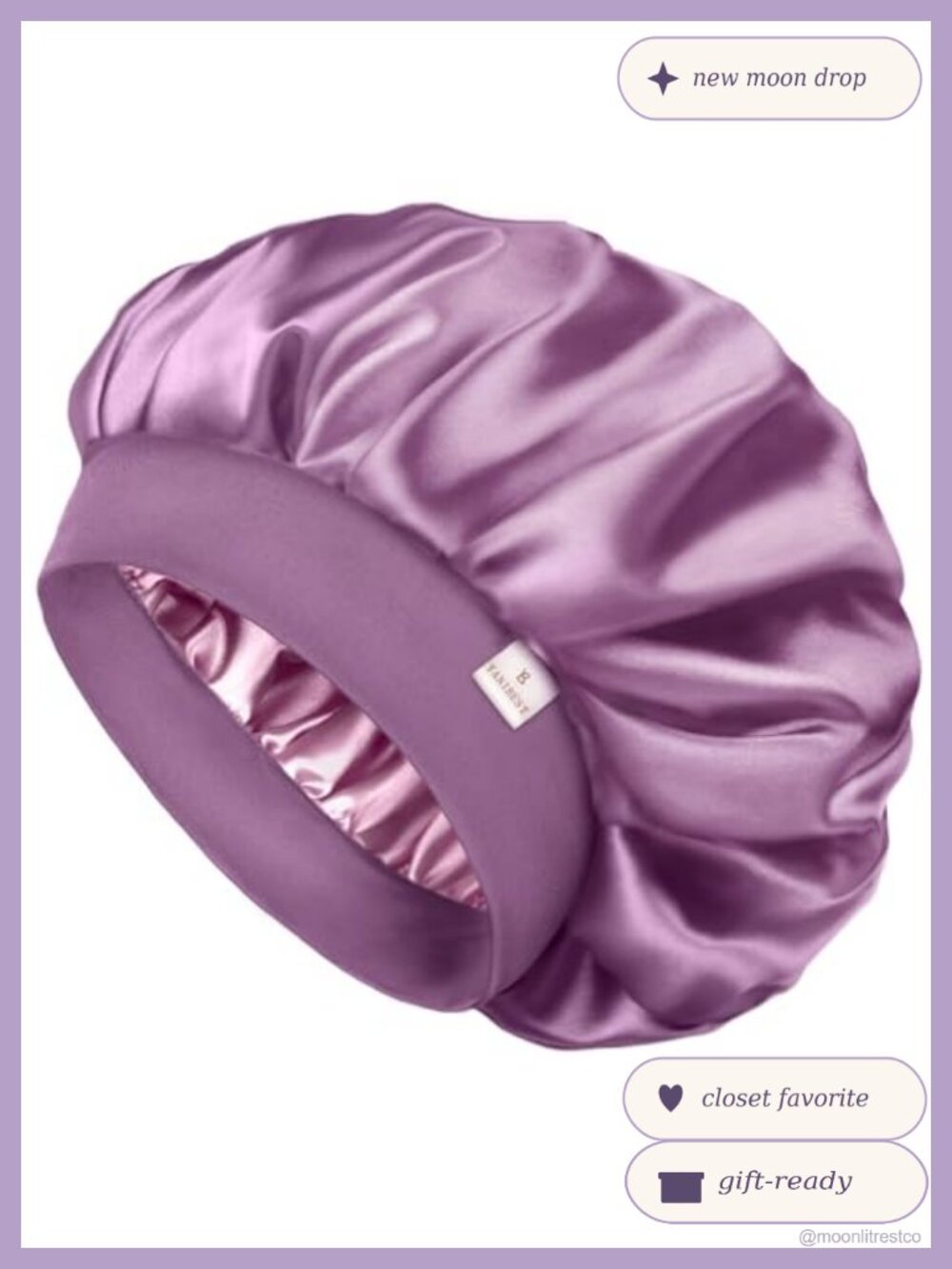 Soft Satin Sleep Bonnet Non-Slip Adjustable One Size Fits All Hair Protection